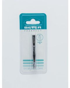 Beter Diagonal Gilded Point Chromed Tweezer 7.4 Cm