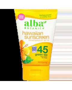 ألبا بوتانيكا لوشن واقي شمس بالشاي الأخضر SPF 45 ١١٣ جم