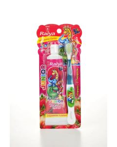 Raiya Junior Strawberry Tooth Paste 75 G + Tooth Brush