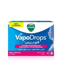 Vicks Vapodrops Berry 16 Pcs