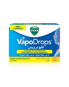 Vicks Vapodrops Honey Lemon 16 Pcs