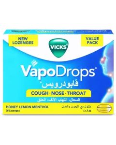 Vicks Vapodrops Honey Lemon 36 Pcs