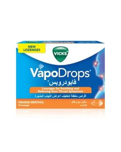 Vicks Vapodrops Orange 16 Pcs