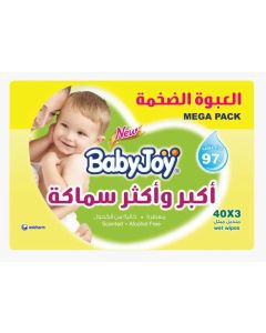 بيبي جوي مناديل مبللة أكثر سمكا وأكبر