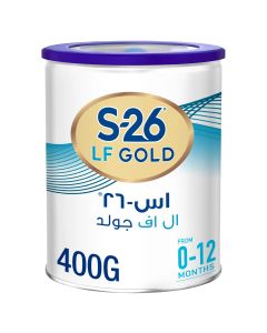 اس26-جولد حليب أطفال ال اف (خالي من اللاكتوز) 400 جم 12ك