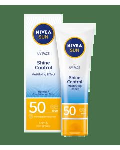 نيڤيا صان كريم الشمس للوجه، صن UV فيس شاين كنترول، للتحكّم باللمعان، مع عامل الحماية SPF 50، مرهم 50 مل