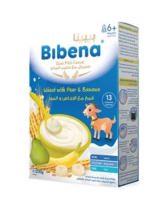 بيبينا حبوب الأطفال بحليب الماعز قمح اجاص موز 200 جرام