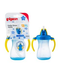 Pigeon Petite Straw Bottle - Blue - 150 ml