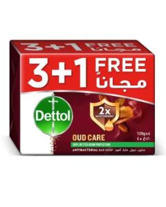 صابون الجسم بخشب العود ديتول 4 × 120 جم عرض